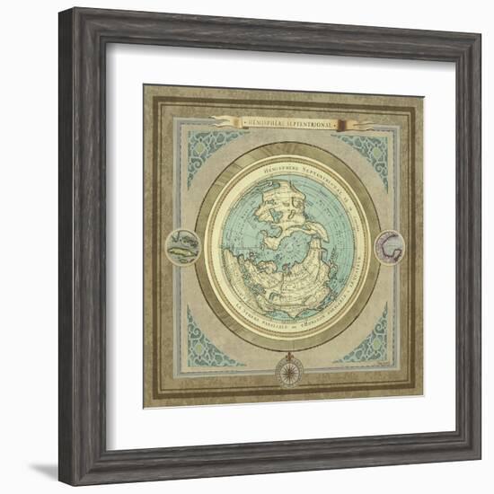 North and South Maps I-Elizabeth Medley-Framed Art Print