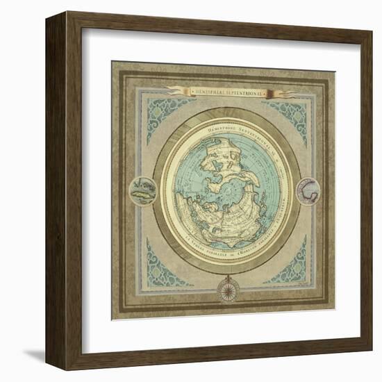 North and South Maps I-Elizabeth Medley-Framed Art Print