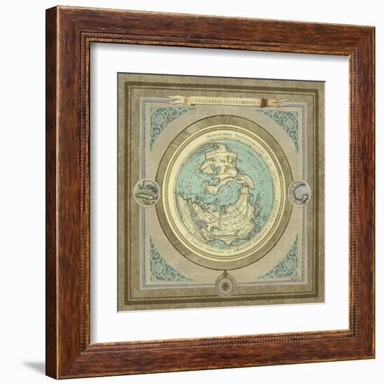 North and South Maps I-Elizabeth Medley-Framed Art Print