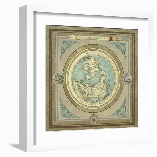 North and South Maps I-Elizabeth Medley-Framed Art Print