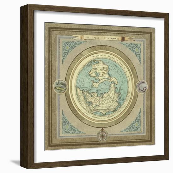 North and South Maps I-Elizabeth Medley-Framed Premium Giclee Print