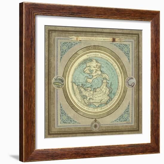 North and South Maps I-Elizabeth Medley-Framed Art Print