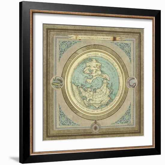 North and South Maps I-Elizabeth Medley-Framed Art Print