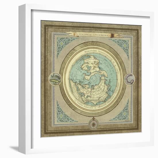 North and South Maps I-Elizabeth Medley-Framed Art Print