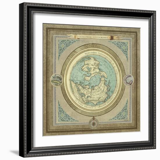 North and South Maps I-Elizabeth Medley-Framed Art Print