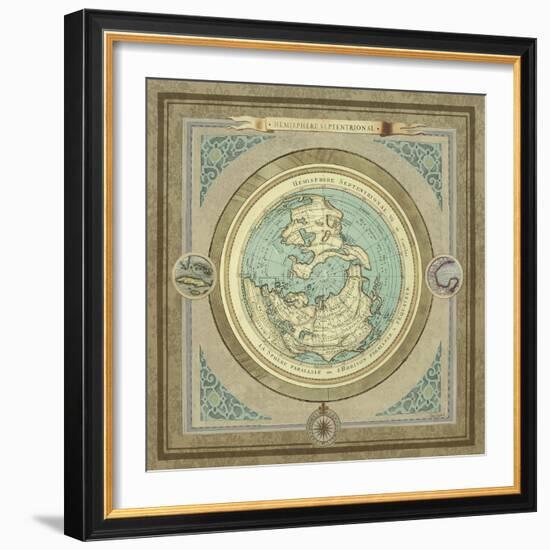 North and South Maps I-Elizabeth Medley-Framed Art Print