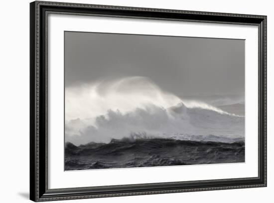 North Atlantic Coast Near Vik Y Myrdal During a Winter Storm with Heavy Gales-Martin Zwick-Framed Photographic Print