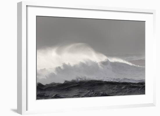 North Atlantic Coast Near Vik Y Myrdal During a Winter Storm with Heavy Gales-Martin Zwick-Framed Photographic Print