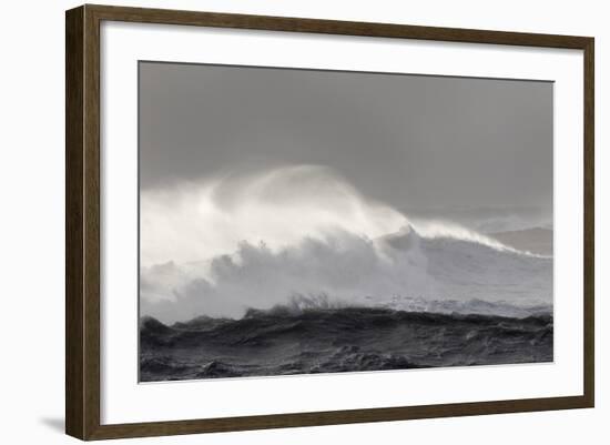 North Atlantic Coast Near Vik Y Myrdal During a Winter Storm with Heavy Gales-Martin Zwick-Framed Photographic Print