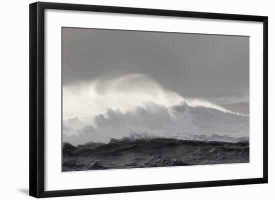 North Atlantic Coast Near Vik Y Myrdal During a Winter Storm with Heavy Gales-Martin Zwick-Framed Photographic Print