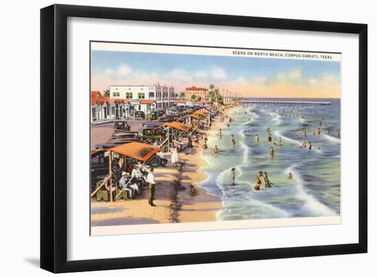 North Beach, Corpus Christi, Texas-null-Framed Art Print