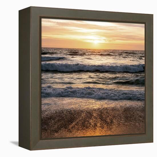 North Beach Sunset 3-Lance Kuehne-Framed Premier Image Canvas