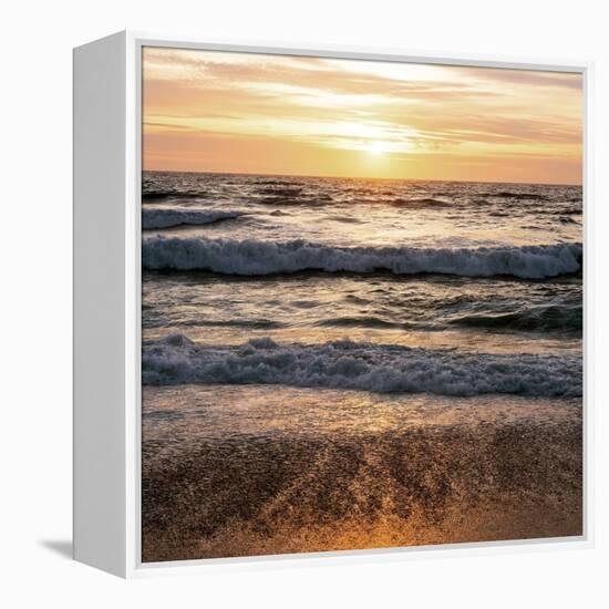 North Beach Sunset 3-Lance Kuehne-Framed Premier Image Canvas