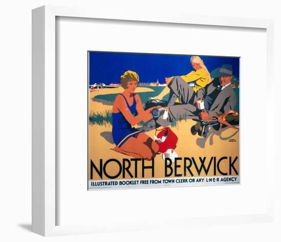 North Berwick, LNER, c.1923-Frank Newbould-Framed Art Print