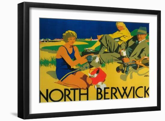 North Berwick, Scotland - Golf Coast Promotional Poster-Lantern Press-Framed Art Print