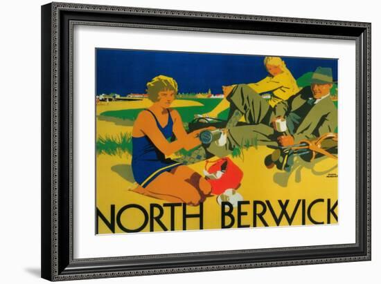 North Berwick, Scotland - Golf Coast Promotional Poster-Lantern Press-Framed Art Print