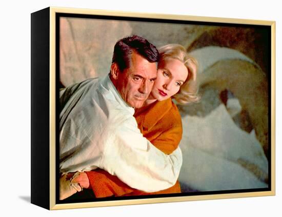 North By Northwest, Cary Grant, Eva Marie Saint, 1959, Clinging-null-Framed Stretched Canvas