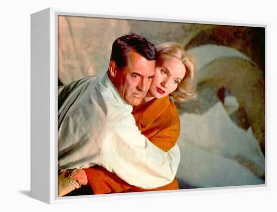 North By Northwest, Cary Grant, Eva Marie Saint, 1959, Clinging-null-Framed Stretched Canvas