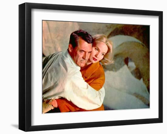 North By Northwest, Cary Grant, Eva Marie Saint, 1959, Clinging-null-Framed Photo