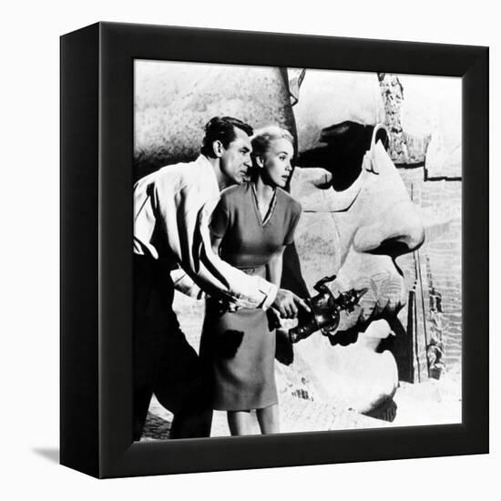 North by Northwest, Cary Grant, Eva Marie Saint, 1959-null-Framed Stretched Canvas