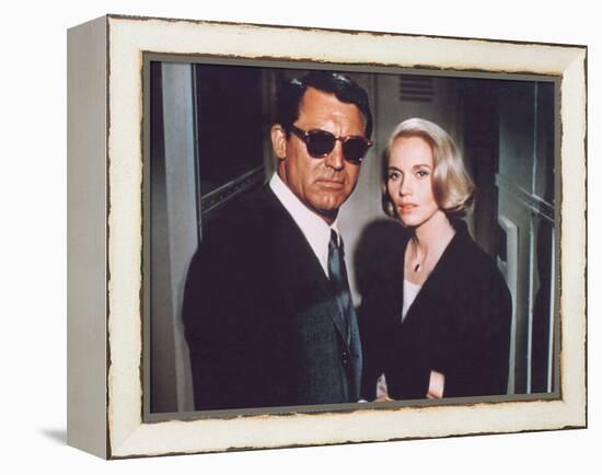 North by Northwest, Cary Grant, Eva Marie Saint, 1959-null-Framed Stretched Canvas