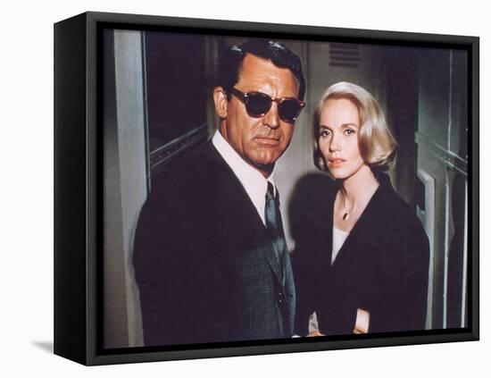 North by Northwest, Cary Grant, Eva Marie Saint, 1959-null-Framed Stretched Canvas