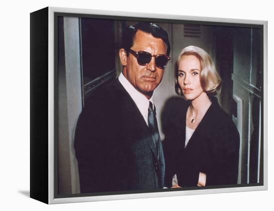 North by Northwest, Cary Grant, Eva Marie Saint, 1959-null-Framed Stretched Canvas