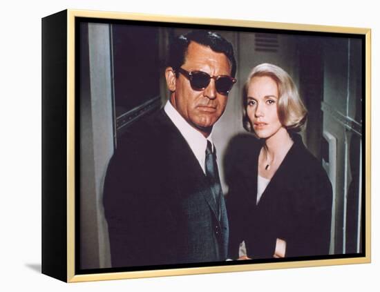 North by Northwest, Cary Grant, Eva Marie Saint, 1959-null-Framed Stretched Canvas