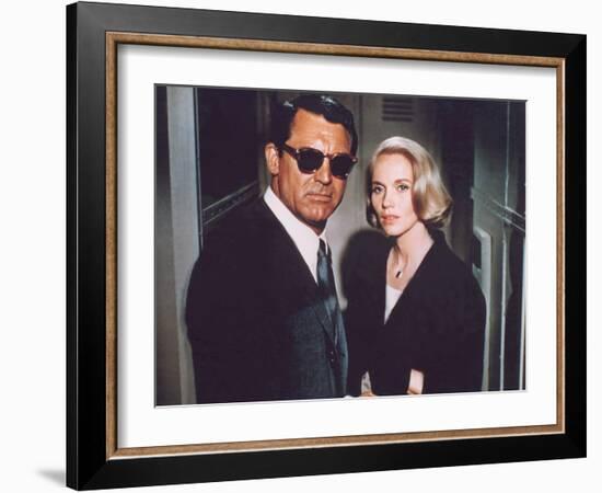 North by Northwest, Cary Grant, Eva Marie Saint, 1959-null-Framed Premium Photographic Print