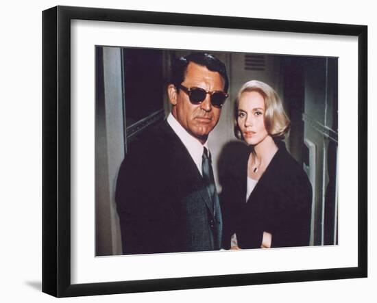 North by Northwest, Cary Grant, Eva Marie Saint, 1959-null-Framed Premium Photographic Print