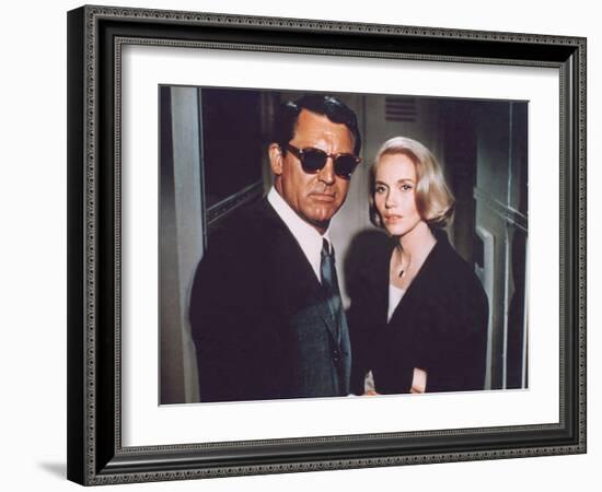 North by Northwest, Cary Grant, Eva Marie Saint, 1959-null-Framed Premium Photographic Print