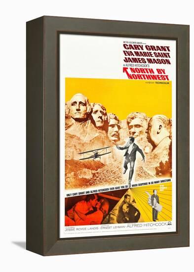 North by Northwest, Cary Grant, Eva Marie Saint, Alfred Hitchcock, 1959-null-Framed Stretched Canvas