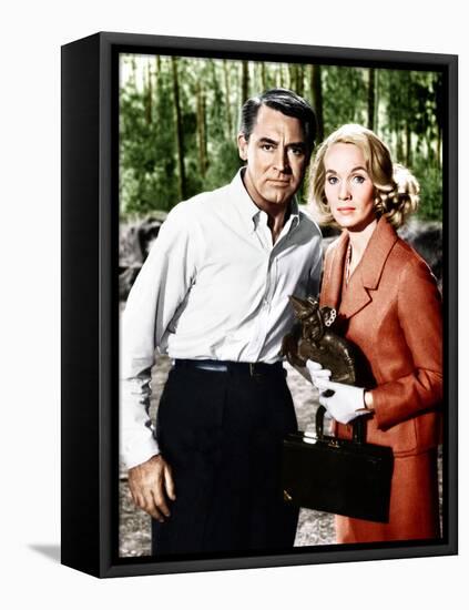 North by Northwest, L-R: Cary Grant, Eva Marie Saint, 1959-null-Framed Stretched Canvas