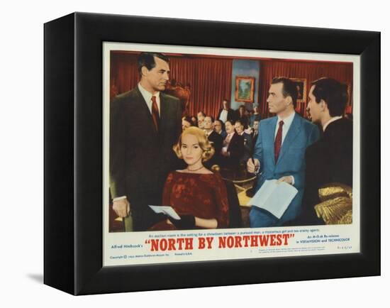 North by Northwest, Lobbycard, Cary Grant, Eva Marie Saint, James Mason, Martin Landau, 1959-null-Framed Stretched Canvas