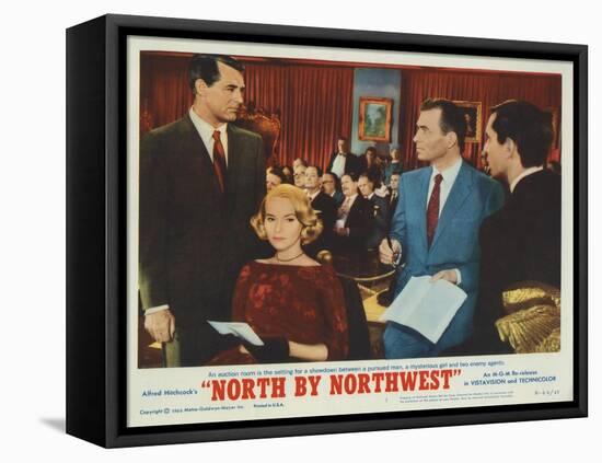 North by Northwest, Lobbycard, Cary Grant, Eva Marie Saint, James Mason, Martin Landau, 1959-null-Framed Stretched Canvas