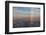 North Carolina, Asheville, Elevated City Skyline with Rainbows, Dawn-Walter Bibikow-Framed Photographic Print