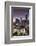 North Carolina, Charlotte, Elevated View of the City Skyline at Dusk-Walter Bibikow-Framed Photographic Print