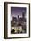 North Carolina, Charlotte, Elevated View of the City Skyline at Dusk-Walter Bibikow-Framed Photographic Print