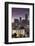 North Carolina, Charlotte, Elevated View of the City Skyline at Dusk-Walter Bibikow-Framed Photographic Print