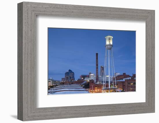 North Carolina, Durham, American Tobacco and City Center Complex, Dusk-Walter Bibikow-Framed Photographic Print