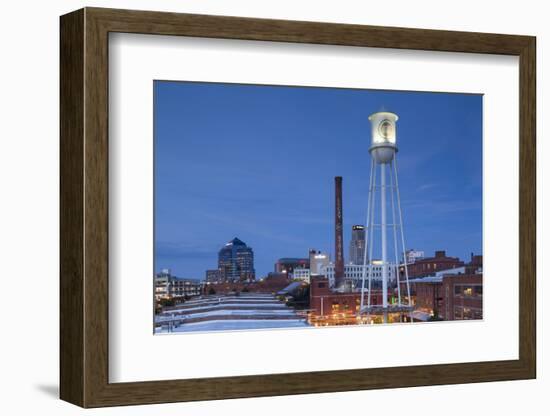 North Carolina, Durham, American Tobacco and City Center Complex, Dusk-Walter Bibikow-Framed Photographic Print