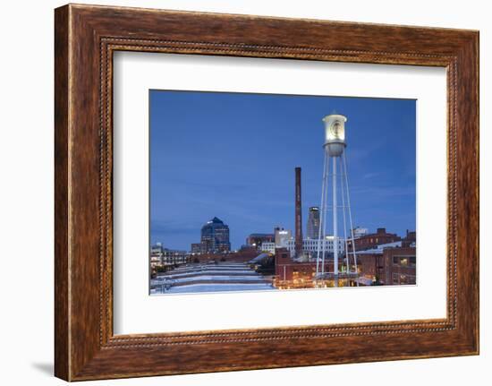 North Carolina, Durham, American Tobacco and City Center Complex, Dusk-Walter Bibikow-Framed Photographic Print