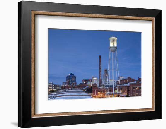 North Carolina, Durham, American Tobacco and City Center Complex, Dusk-Walter Bibikow-Framed Photographic Print