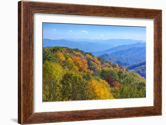 North Carolina, Great Smoky Mountains NP, View from Newfound Gap Road-Jamie & Judy Wild-Framed Photographic Print