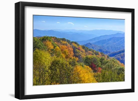 North Carolina, Great Smoky Mountains NP, View from Newfound Gap Road-Jamie & Judy Wild-Framed Photographic Print