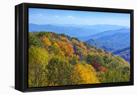 North Carolina, Great Smoky Mountains NP, View from Newfound Gap Road-Jamie & Judy Wild-Framed Premier Image Canvas