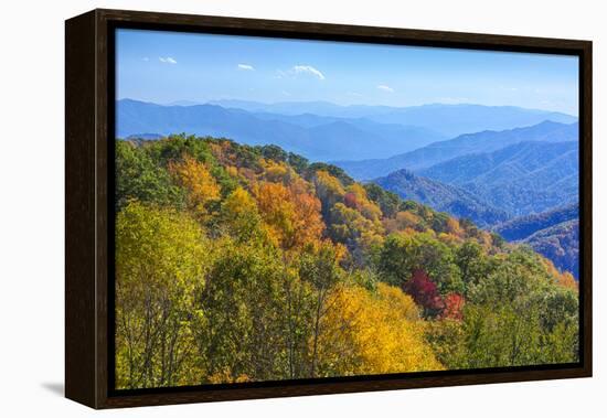 North Carolina, Great Smoky Mountains NP, View from Newfound Gap Road-Jamie & Judy Wild-Framed Premier Image Canvas