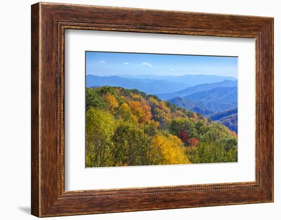 North Carolina, Great Smoky Mountains NP, View from Newfound Gap Road-Jamie & Judy Wild-Framed Photographic Print