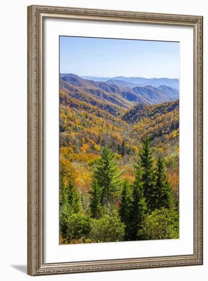 North Carolina, Great Smoky Mountains NP, View from Newfound Gap Road-Jamie & Judy Wild-Framed Photographic Print