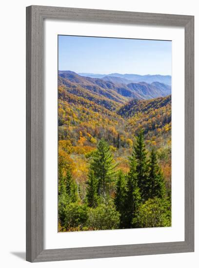 North Carolina, Great Smoky Mountains NP, View from Newfound Gap Road-Jamie & Judy Wild-Framed Photographic Print